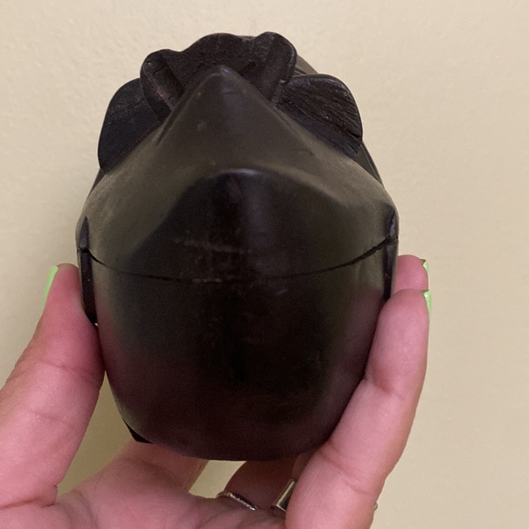 Vintage Wooden Hand Carved African Keepsake Trinket - Picture 7 of 11